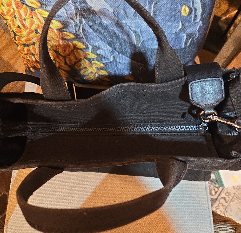 Marc Jacobs Black Canvas 'The Tote Bag' Crossbody - Picture 6 of 7